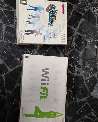 WII balance nera e tappeto da ballo