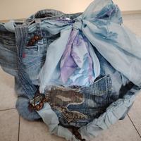 borsa jeans fatta a mano