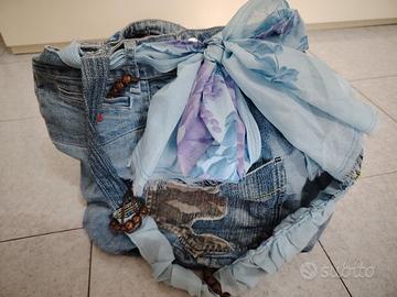 borsa jeans fatta a mano
