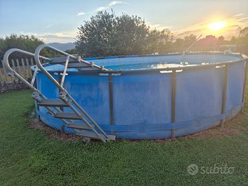Piscina Bestway Steel Pro Max circolare 5,50m