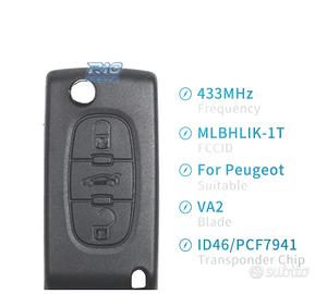 CHIAVE COMPLETA PER PEUGEOT E CITROEN VA2