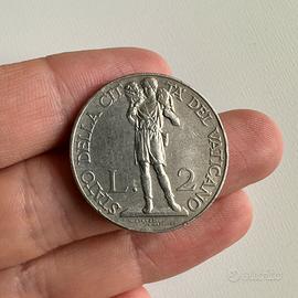 Moneta Giub. 1933-1934 Citta del Vaticano, 2 lire