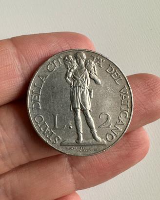 Moneta Giub. 1933-1934 Citta del Vaticano, 2 lire