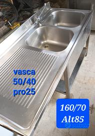 lavello acciaio inox professionale 