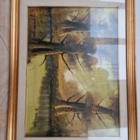 QUADRO PAESAGGIO AUTUNNALE