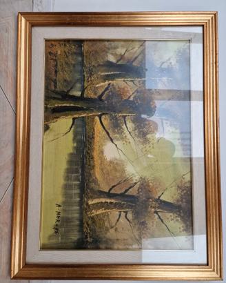 QUADRO PAESAGGIO AUTUNNALE