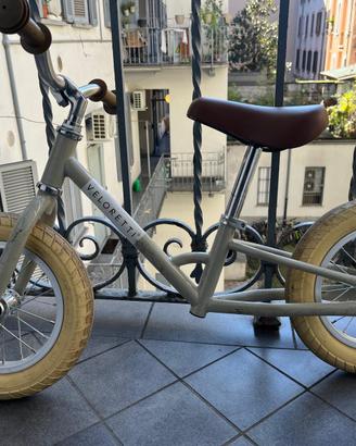 Bici Veloretti senza pedali equilibrio