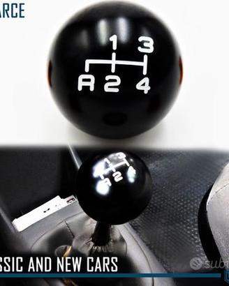 POMELLO Leva Cambio NERO PER Porsche 356 4 MARCE