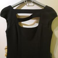 abito longuette nero elegante