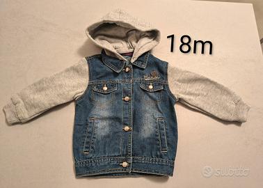 Giacca jeans 18 mesi con cappuccio