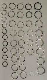 42 Anelli a O in acciaio