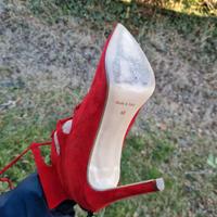 Scarpe donna autunno/inverno tacco 10 cm rosso