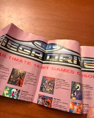 POSTER CATALOGO VINTAGE Sega Mega Drive - Sonic