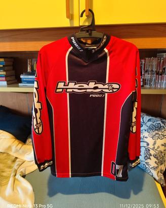 abbigliamento junior trial moto Hebo taglia 8