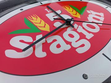 Orologio Pubblicitario farina "Le 5 Stagioni" Raro