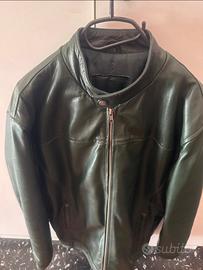 Olive verde jacket for men ( pelle di nappa)