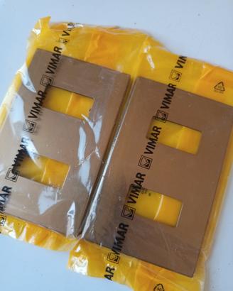 2 Placche Vimar Serie 8000 Bronzo (Art. 08636.BR)