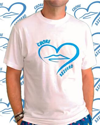 magliette Cuore Azzurro 