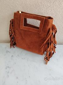 borsa scamosciata 