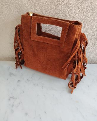 borsa scamosciata 