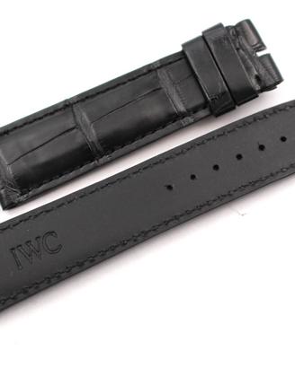 Cinturino IWC Portoghese  Alligatore Nero 20 mm