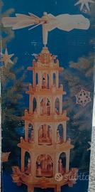 Piramide legno presepe girevole