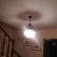 Lampadari vintage (2) a sospensione sfera vetro mo