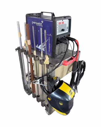 Saldatrice TIG AC/DC Parweld + ESAB + Flussometro