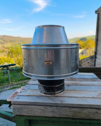 comignolo inox antivento 