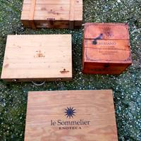 scatole vini legno 