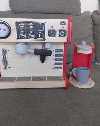 set caffetteria bimbi in legno 