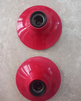 Due Lampade Teti Rossa Design Vintage