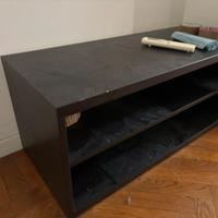 Mobile TV Ikea nero due ripiani