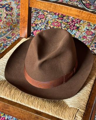 Cappello Uomo Borsalino Vintage marrone tg60 Usato