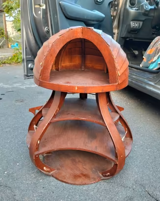 Forno a pietra riproduzione in legno 