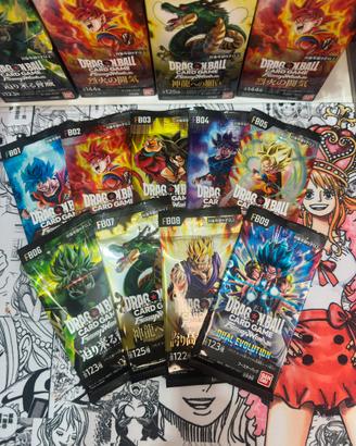 9x Booster Pack Sealed Dragon Ball FW