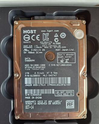 Hard Disk HGST 1TB 2.5" SATA