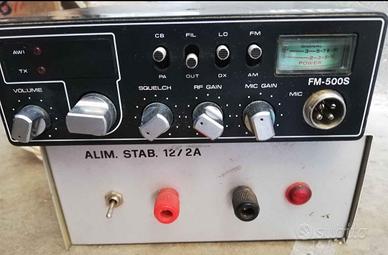CB Intek FM‑500S AM/FM + alimentatore 12V