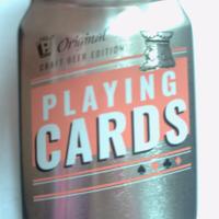Carte poker a forma di lattina di birra,nuove,rare