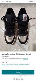 Adidas Forum Low CL nere e oro N 44
