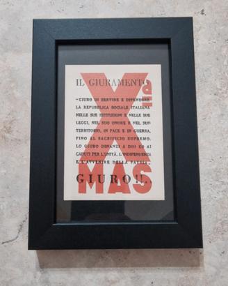locandina ww2 decima flottiglia Mas dux originale