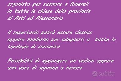 Organista per funerali