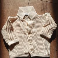 Cardigan Manuell&Frank cotone 0/3 mesi panna