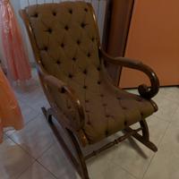 Sedia a dondolo Vintage
