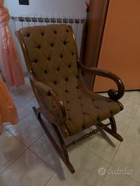 Sedia a dondolo Vintage