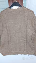 Maglione in lana marrone 
