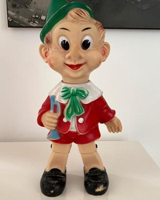 Pupazzo Ledra in gomma Pinocchio made in Italy
