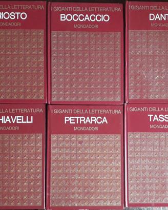 N. 6 volumi  Giganti della Letteratura