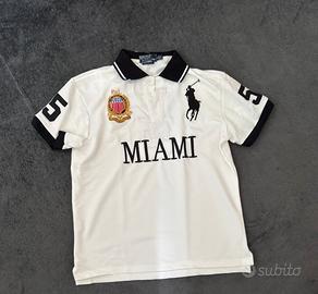 Polo bianco “MIAMI”- stile Ralph Lauren