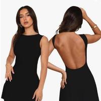 Vestito Corto da Sera Senza Maniche